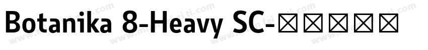 Botanika 8-Heavy SC字体转换